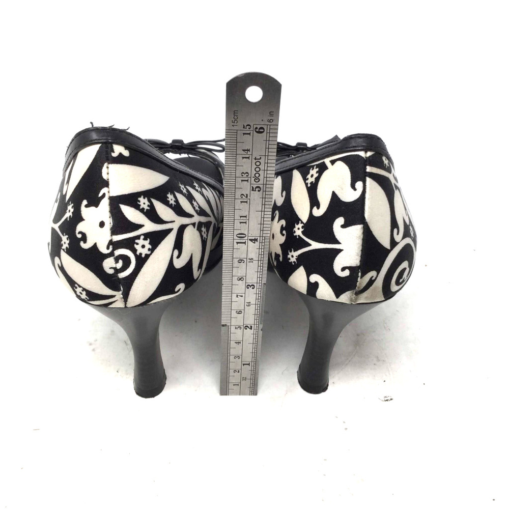 Maurices Women's Shoes Sz Us 9.5 Black White Heels - Picture 5 of 8